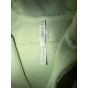 Lululemon Scuba Oversized Funnel Neck Half Zip Hoodie Lime Green Womens thumbnail 4