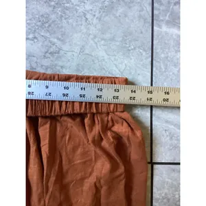 Intimately Free People Rust Terracotta Cotton Slub Harem Pants Small SP thumbnail 2