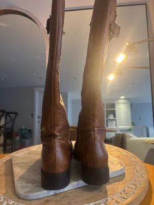 Clarks Neutral Color Artisan Mullin Clove 7.5 Riding Boots thumbnail 3