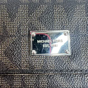 Michael Kors Checkbook Wallet Large Jet Set Travel‎ Signature Brown Monogrammed thumbnail 3