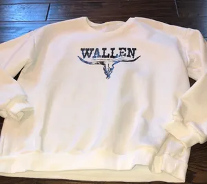 Morgan Wallen country western sweatshirt size XLarge thumbnail 1
