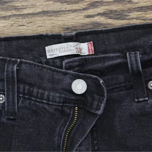 Levi's Vintage Y2K 512 Perfectly Slimming Stretch Jeans Black Wash 12 Misses thumbnail 5