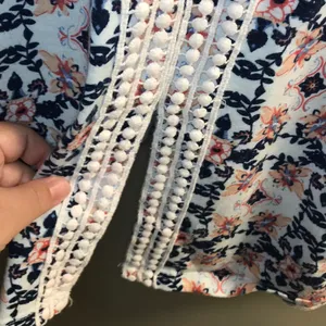Carolyn Taylor floral tank top with lace L thumbnail 10