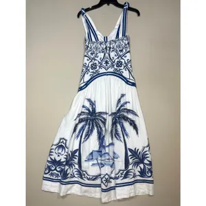 Farm Rio Wonderful City Tropical Print Maxi Dress XS thumbnail 5