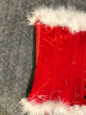 Santa baby corset Red Size M thumbnail 3
