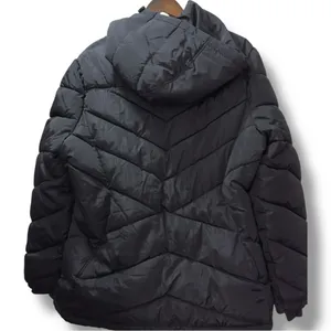 Reebok | NWOT Women's Black Pink Trim Thick Winter Puffer Jacket Coat (size XL) thumbnail 5