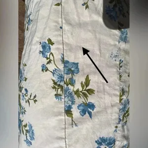 Anthropologie $160 Blue Flower Mini Dress Blue Floral Cottagecore Boho Bohemian‎ thumbnail 8
