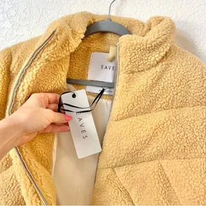 NEW EAVES x REVOLVE Izzy Jacket‎ in Beige Cream tan Size Small thumbnail 6