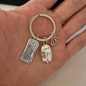 Mouse Keyboard Keychain Charm for Men Women Car Keychain Key Ring Bag Charm thumbnail 4