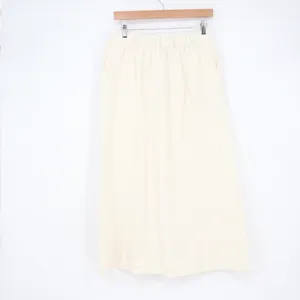 Vici Cream Off-White A-Line Midi Skirt Elastic Back XL thumbnail 6