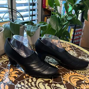 PAUL GREEN BLACK LEATHER PUMP HEEL Sz: 6.5 thumbnail 5