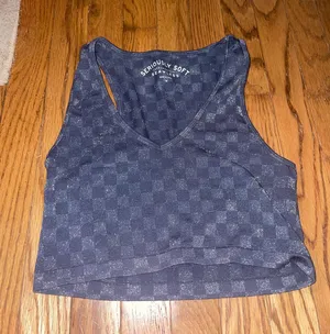 Aeropostale checkered tank top thumbnail 1