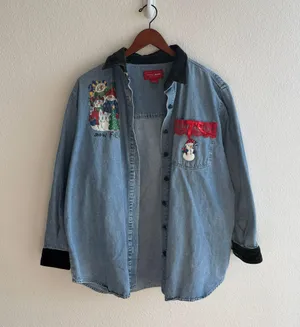 Venezia Jeans Vintage Denim Winter Sweater thumbnail 2