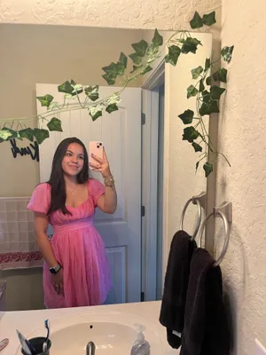 Pink Ruffle Dress thumbnail 4