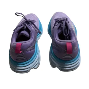 HOKA ONE ONE Bondi 8 Max Women's Size 9.5B Running Sneakers Shoes Purple Blue thumbnail 4