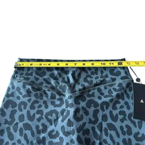 Balance Athletica Womens M Ascend Rider Biker Shorts King Cheetah Midnight Black thumbnail 7