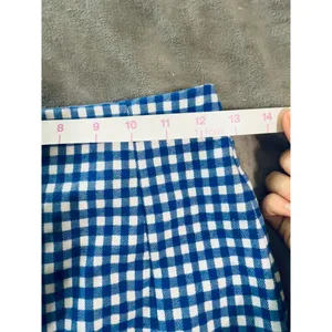 Love On a Hanger Blue Gingham Skirt‎ Size 1 Juniors Women Zip Back thumbnail 5