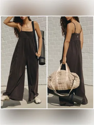 NWOT Free People FP Movement Hot Shot Strappy Onesie - black - XS thumbnail 2