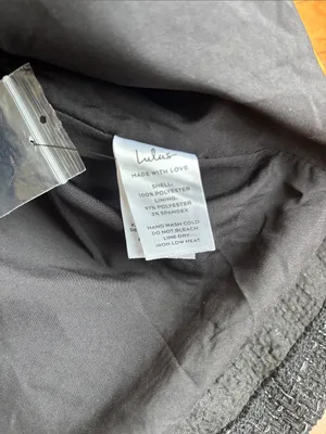 NWT Lulus black mini dress thumbnail 8