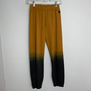 Aviator Nation Faded Golden Ombre Joggers Womens X-Small thumbnail 2