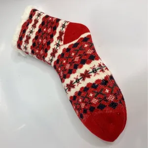 Muk Luks Cabin slipper socks grippy bottom fair‎ aisle design size L/XL (8.5-11) thumbnail 2