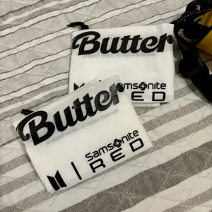 BTS Butter Samsonite Red 2nd Collaboration Pouch Bag Yellow thumbnail 14