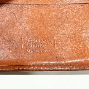 Vintage Dooney & Bourke All Weather Leather Wallet Coin Pouch Brown thumbnail 4