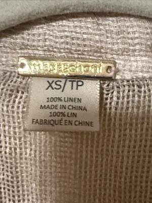 Magaschoni Women's Linen Tunic in Natural Cream thumbnail 2