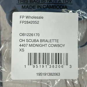 Free People Intimately Bra Oh Scuba X-Small Bralette Midnight Cowboy Convertible thumbnail 9