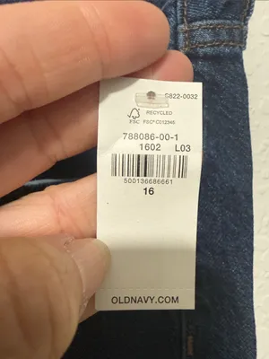 NWT OLD NAVY Mid Rise WOW Baggy Wide Leg Blue Jeans Size 16 thumbnail 4