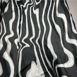 ZARA The Safia black abstract zebra print mini dress size medium thumbnail 7
