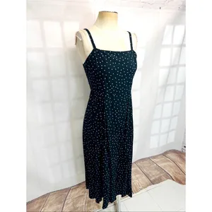 GAP black and white polka dot midi sundress size medium thumbnail 2