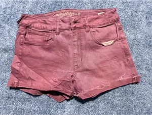 American Eagle Outfitters Super Stretch Purple Denim Shorts thumbnail 1