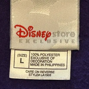 VTG 90s Disney Store Kidcore streetwear emo exclusive Eeyore fleece crewneck LG thumbnail 4