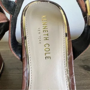 Kenneth Cole NEW Women’s New York Dolly Leather Platform Sandal Size 9.5 #B1674 thumbnail 4