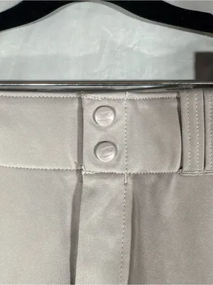 Champro Softball Pants Women's‎ Medium Gray Sports Athletic Stretch Button Zip thumbnail 3