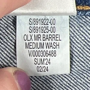 Banana Republic Mid-Rise Barrel Jean‎ 33/16 Medium Wash Casual Chic Minimalist thumbnail 7