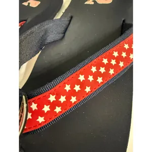 Vineyard Vines Womens Patriotic Star‎ Print Flip Flops Navy Red 6 Beach Sandals thumbnail 7