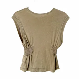 We The May Smocked Sides Olive Tank Size Medium thumbnail 5