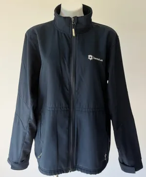 Corporate Custom Navy Softshell Jacket Blue Size L thumbnail 1