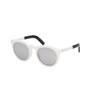 Moncler Odeonn ML0291 21C White Black Round Sunglasses Unisex thumbnail 3