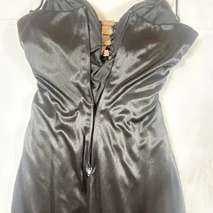 Sexy Ruched Hourglass‎ Black Dress Rhinestones 5/6 Formal Prom Evening Gown thumbnail 9