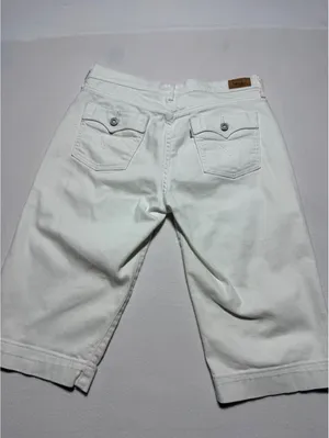 Levi’s 515 Capri Women’s Size 6 White Stretch Denim Cropped Jeans thumbnail 3