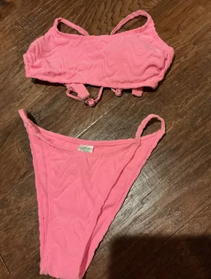 Pink Wild Fable Bikini Set Women’s Small thumbnail 1