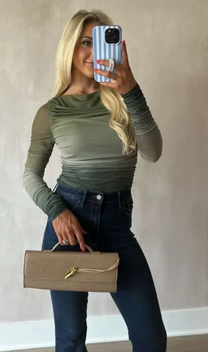 These Three Boutique Green top thumbnail 2