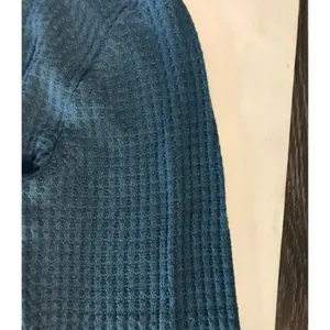 Aeropostale Waffle Knit Thermal Long Sleeve Tee L Turquoise Cabincore Classic thumbnail 9