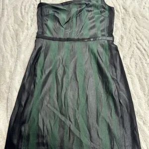 Jay Godfrey Emerald Black One-Shoulder Cocktail Mini Dress Size 8 thumbnail 6
