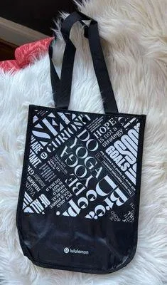 Lululemon Black Graphic Tote bag thumbnail 1