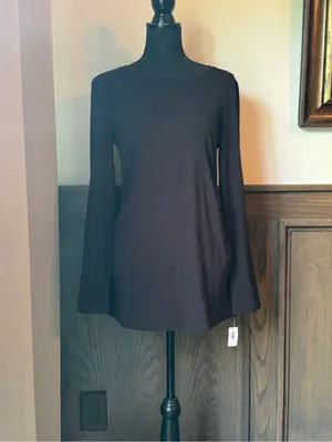 Love by gap black long sleeve maternity shirt medium nwt thumbnail 6