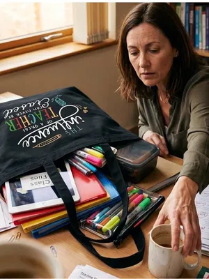 Teacher Influence Graphic Tote thumbnail 9